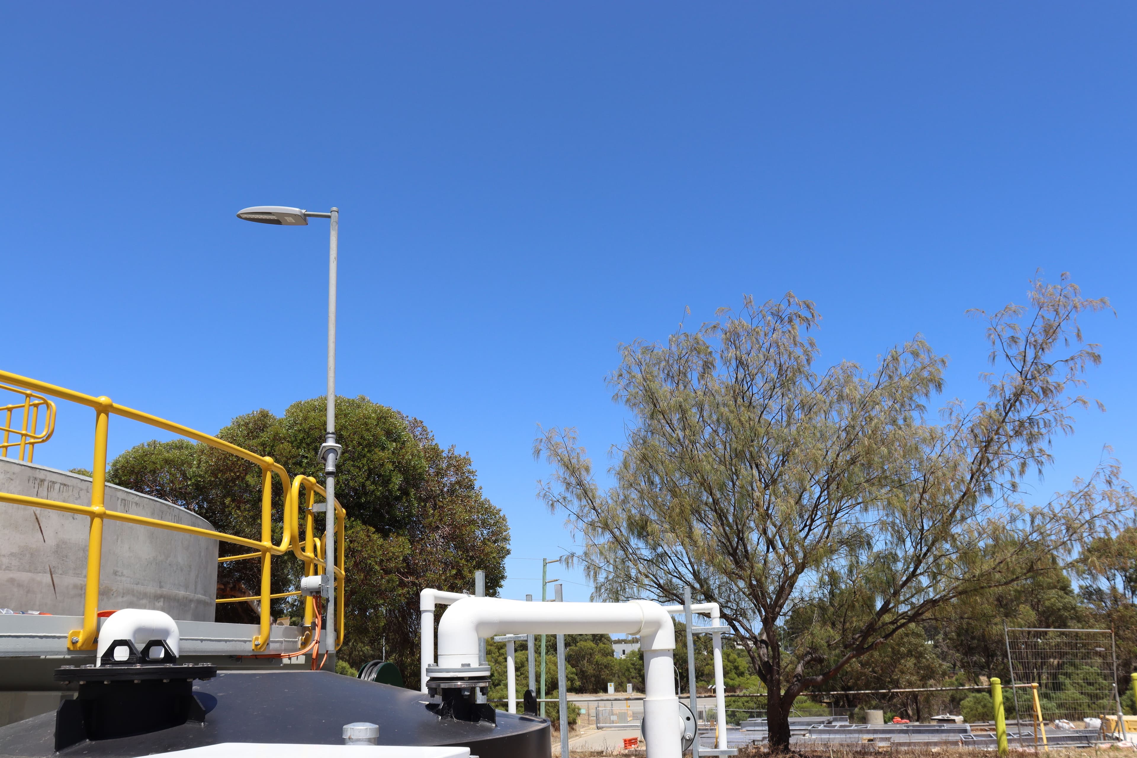 Swivelpole on DAFT (Dissolved Air Flotation and Filtration) at Gordon Road WRRF Mandurah Western Australia